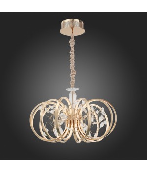 SL923.203.12 Люстра подвесная ST-Luce Золотистый, Прозрачный/Белый LED 1*70W 4000K OTTAVO-foto7