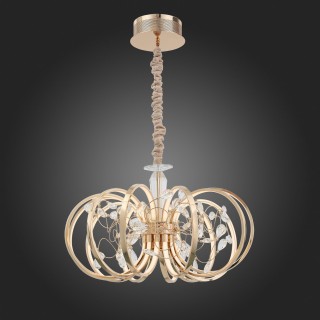 SL923.203.12 Люстра подвесная ST-Luce Золотистый, Прозрачный/Белый LED 1*70W 4000K OTTAVO-foto7