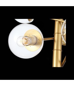 SL1150.203.08 Светильник подвесной ST-Luce Матовое золото/Прозрачный E27 8*40W (из 3-х коробок) LIORA-foto8