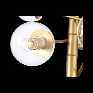 SL1150.203.08 Светильник подвесной ST-Luce Матовое золото/Прозрачный E27 8*40W (из 3-х коробок) LIORA-foto8