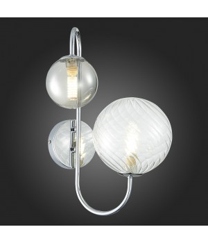 SL1124.101.02 Бра ST-Luce Хром/Дымчатый, Прозрачный G9 2*5W VINETTO-foto3