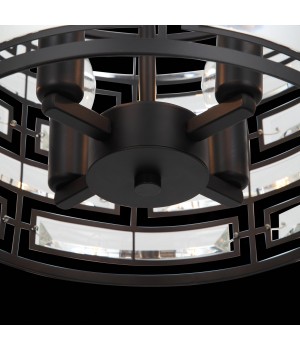 SL665.403.04 Люстра подвесная ST-Luce Черный/Черный, Прозрачный E14 4*40W CHIAREZZA-foto6