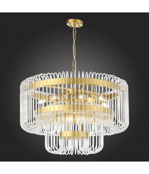 SL1228.203.12 Люстра подвесная ST-Luce Золотистый/Прозрачный E14 12*40W GROSSETO-foto10
