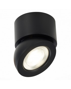 ST654.432.10 Светильник потолочный Черный LED 1*10W 3000K 850Lm Ra>90 38° IP20 D95xH96 180-240V ST654