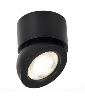 ST654.432.10 Светильник потолочный Черный LED 1*10W 3000K 850Lm Ra>90 38° IP20 D95xH96 180-240V ST654