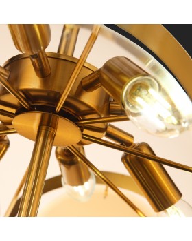 SL1161.333.09 Люстра подвесная ST-Luce Латунь/Янтарный E14 9*60W FAZIA-foto18