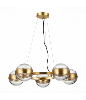 SL1156.303.05 Светильник подвесной ST-Luce Латунь/Прозрачный G9 5*5W BALA-foto2