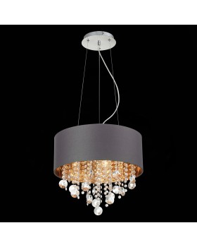 SL1350.703.04 Светильник подвесной ST-Luce Хром/Серый, Золотистый, Прозрачный E14 4*40W LACCHIA-foto7