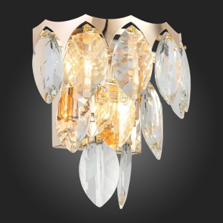 SL1223.201.03 Светильник настенный ST-Luce Золотистый/Прозрачный E14 3*40W TAMME-foto4