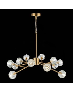 SL1166.303.12 Светильник подвесной ST-Luce Латунь/Прозрачный G9 LED 12*5W ROMANO-foto7