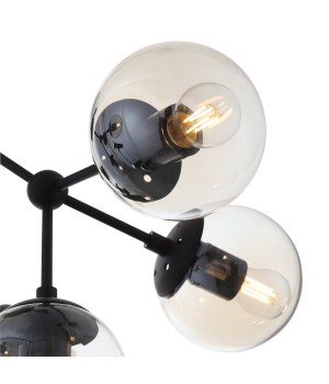 SL549.402.09 Люстра потолочная ST-Luce Черный/Янтарный E27 9*40W STAMPO-foto3