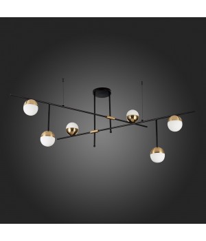 SL1507.422.06 Люстра потолочная ST-Luce Черный/Белый, Золотистый G9 6*5W 4000K ALBERO-foto8