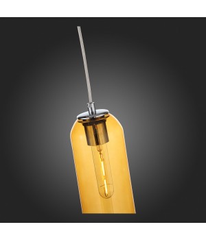 SL1145.193.01 Светильник подвесной ST-Luce Хром/Янтарный E27 1*60W CALLANA-foto9