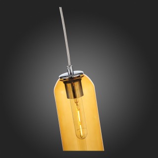 SL1145.193.01 Светильник подвесной ST-Luce Хром/Янтарный E27 1*60W CALLANA-foto9