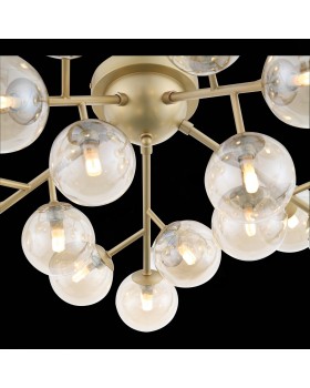 SL438.202.20 Люстра потолочная ST-Luce Золотистый/Коньячный G9 20*5W PALLЕRE-foto6