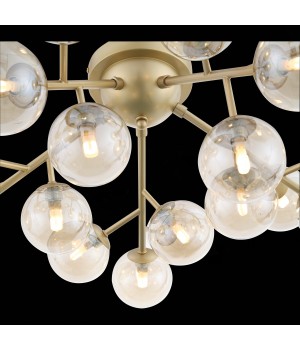 SL438.202.20 Люстра потолочная ST-Luce Золотистый/Коньячный G9 20*5W PALLЕRE-foto6