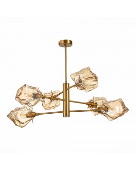 SL1175.302.06 Люстра потолочная ST-Luce латунь/янтарный E14 6*40W Portici-foto2