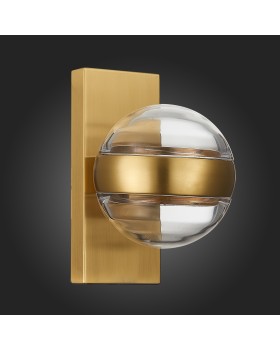 SL1156.301.01 Светильник настенный ST-Luce Латунь/Прозрачный G9 1*5W BALA-foto6