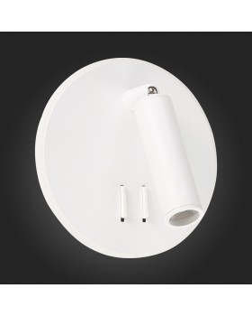 SL1586.513.01 Светильник настенный Белый LED 1*8W 3000K 624Lm Ra>80 24° IP20 L-xW155xH155 170-240V BONDI-foto10