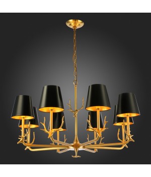 SL1123.203.08 Люстра подвесная ST-Luce Латунь/Черный, Золото E14 8*40W VELOSSA-foto7