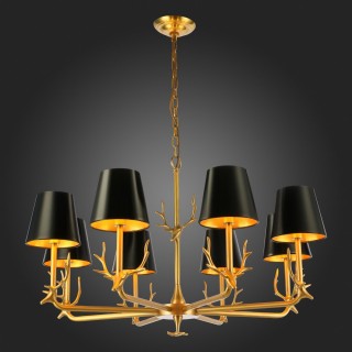 SL1123.203.08 Люстра подвесная ST-Luce Латунь/Черный, Золото E14 8*40W VELOSSA-foto7