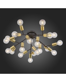 SL437.402.20 Люстра потолочная ST-Luce Золотистый,Черный E27 20*60W FOGLIONE-foto7