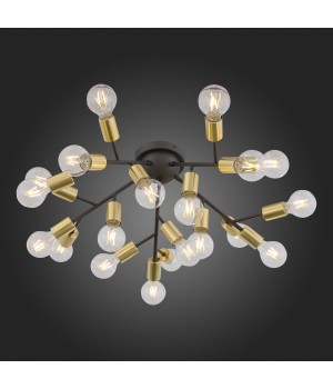 SL437.402.20 Люстра потолочная ST-Luce Золотистый,Черный E27 20*60W FOGLIONE-foto7