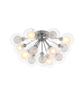 SL431.102.15 Люстра потолочная ST-Luce Хром/Прозрачный, Белый G9 15*5W DUALITA-foto3