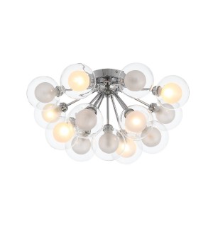 SL431.102.15 Люстра потолочная ST-Luce Хром/Прозрачный, Белый G9 15*5W DUALITA-foto3