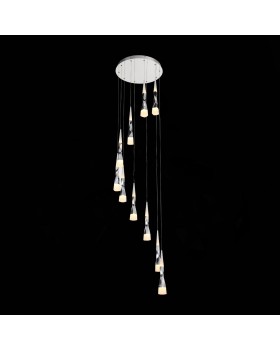 SL405.103.10 Светильник подвесной ST-Luce Хром/Белый, Хром LED 10*7W 3000K BOCHIE-foto9