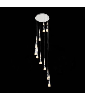 SL405.103.10 Светильник подвесной ST-Luce Хром/Белый, Хром LED 10*7W 3000K BOCHIE-foto9