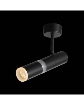 ST106.402.08 Светильник потолочный Черный LED 1*8W 3000K 624Lm Ra>80 D50xH165 170-240V ESCOPIO-foto8