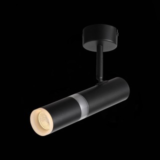 ST106.402.08 Светильник потолочный Черный LED 1*8W 3000K 624Lm Ra>80  D50xH165 170-240V ESCOPIO-foto8