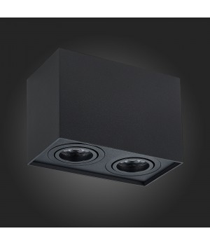 ST109.407.02 Светильник потолочный Мат. черный GU10 2*50W L181xW100xH123 220V Без ламп QUADRUS-foto6