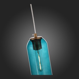 SL1145.383.01 Светильник подвесной ST-Luce Латунь/Голубой E27 1*60W CALLANA-foto9