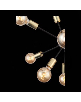 SL437.403.12 Люстра подвесная ST-Luce Черный, Золото E27 12*60W FOGLIONE-foto6