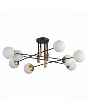 SL1203.402.08 Люстра потолочная ST-Luce Бронза,Черный/Белый E27 8*40W LIMANO-foto2