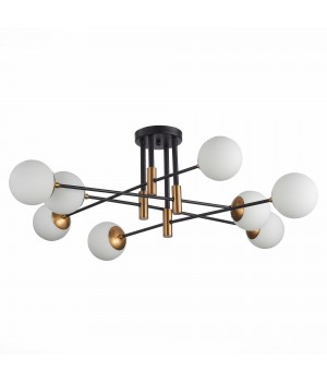 SL1203.402.08 Люстра потолочная ST-Luce Бронза,Черный/Белый E27 8*40W LIMANO-foto2
