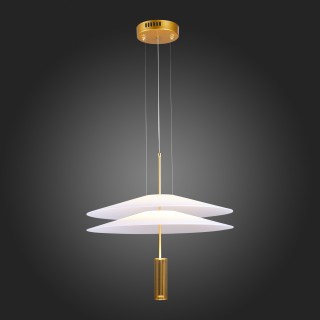 SL6101.203.01 Люстра подвесная ST-Luce Золотистый/Белый LED 1*10W 3000K Isola-foto7