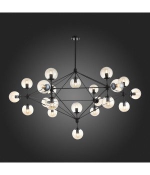 SL549.403.21 Люстра потолочная ST-Luce Черный/Янтарный E27 21*40W STAMPO-foto7