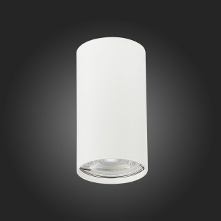 ST110.507.01 Светильник потолочный Мат. белый GU10 1*50W  D54xH100 220V Без ламп SIMPLUS-foto6