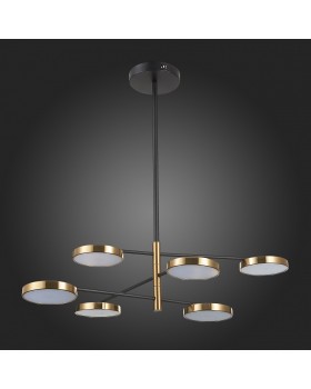 SL1605.413.06 Светильник подвесной ST-Luce Черный/Латунь, Белый LED 6*7,5W 3000K FARONE-foto8