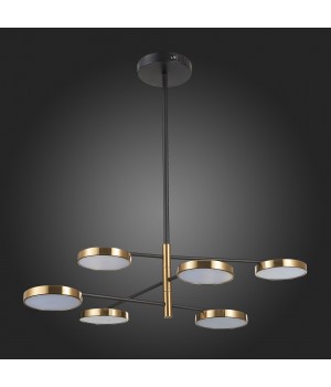 SL1605.413.06 Светильник подвесной ST-Luce Черный/Латунь, Белый LED 6*7,5W 3000K FARONE-foto8