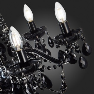 SL642.403.06 Люстра подвесная ST-Luce Черный, Хром/Черный E14 6*40W ODILIA-foto9