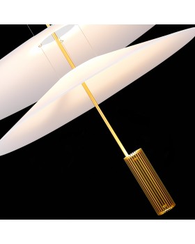 SL6101.223.01 Люстра подвесная ST-Luce Золотистый/Белый LED 1*15W 3000K Isola-foto6