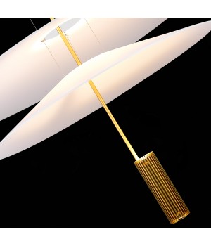 SL6101.223.01 Люстра подвесная ST-Luce Золотистый/Белый LED 1*15W 3000K Isola-foto6