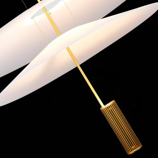 SL6101.223.01 Люстра подвесная ST-Luce Золотистый/Белый LED 1*15W 3000K Isola-foto6