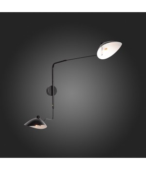 SL305.401.02 Светильник настенный ST-Luce Черный/Черный, Белый E27 2*60W SPRUZZO-foto12