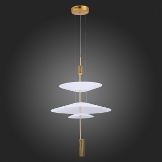SL6101.213.01 Люстра подвесная ST-Luce Золотистый/Белый LED 1*15W 3000K Isola-foto8