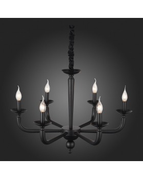 SL1114.403.06 Люстра подвесная ST-Luce Черный E14 6*40W FORTEZA-foto3